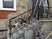 Кованная лестница в стиле прованс